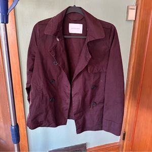 Everlane Swing Trench in Fig (plum) in XS